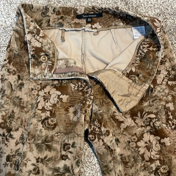 Tara Jarmon Printed Sude Trouser Pants - Picture 7 of 15